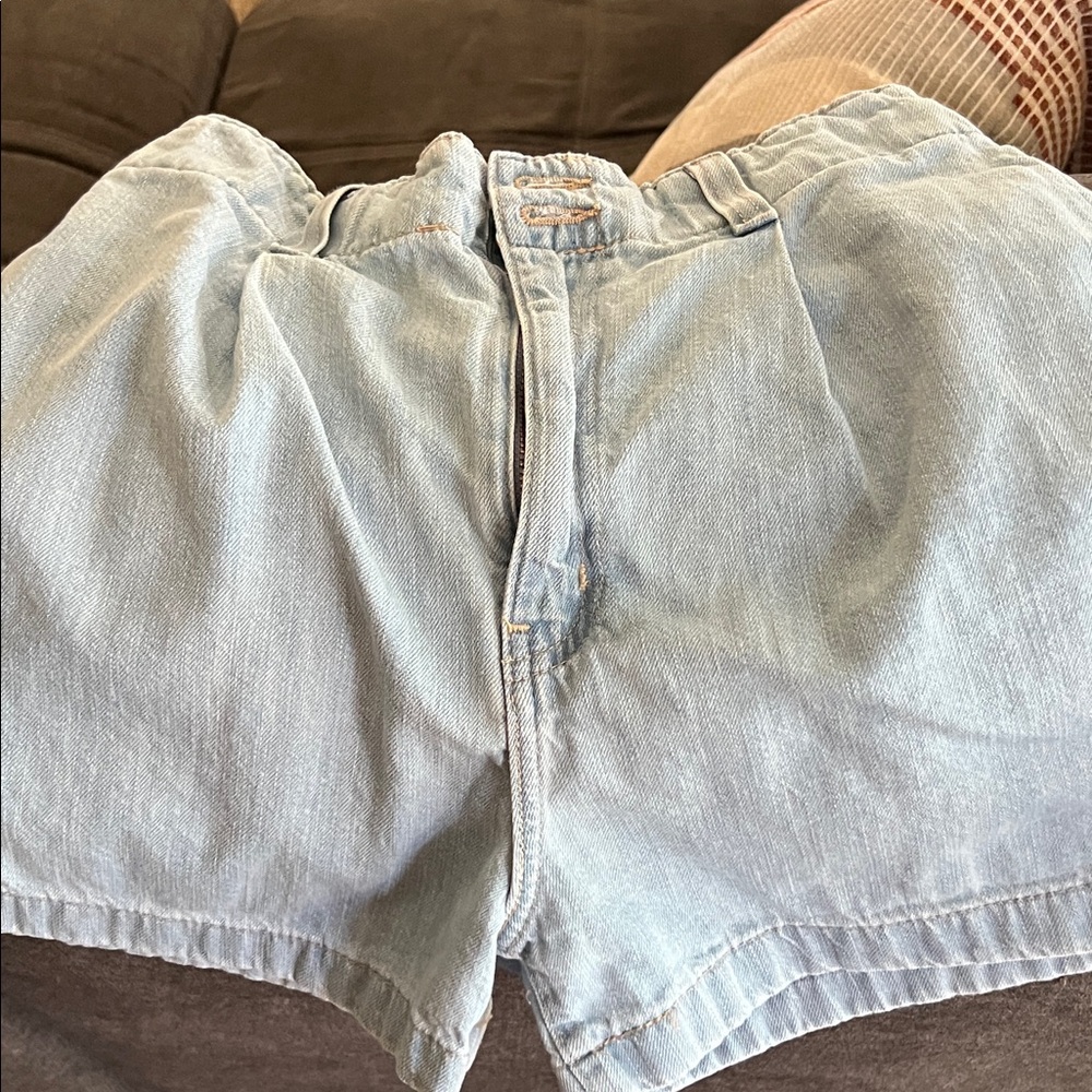 Light Blue Denim Women's Shorts